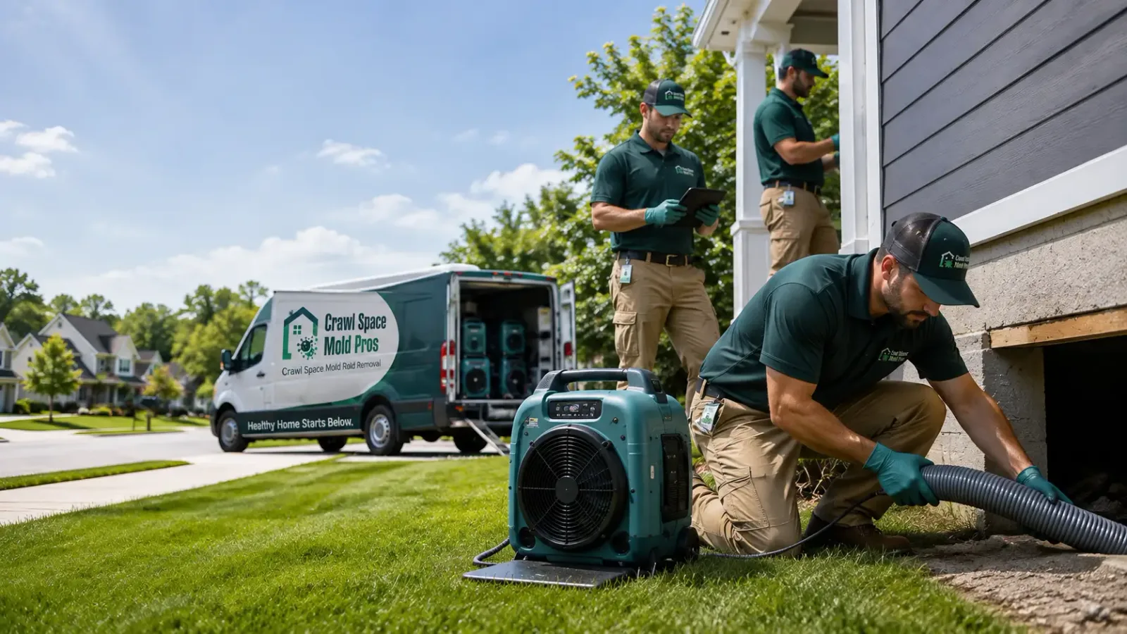 Crawl Space Mold Removal in Bloomington, CA
